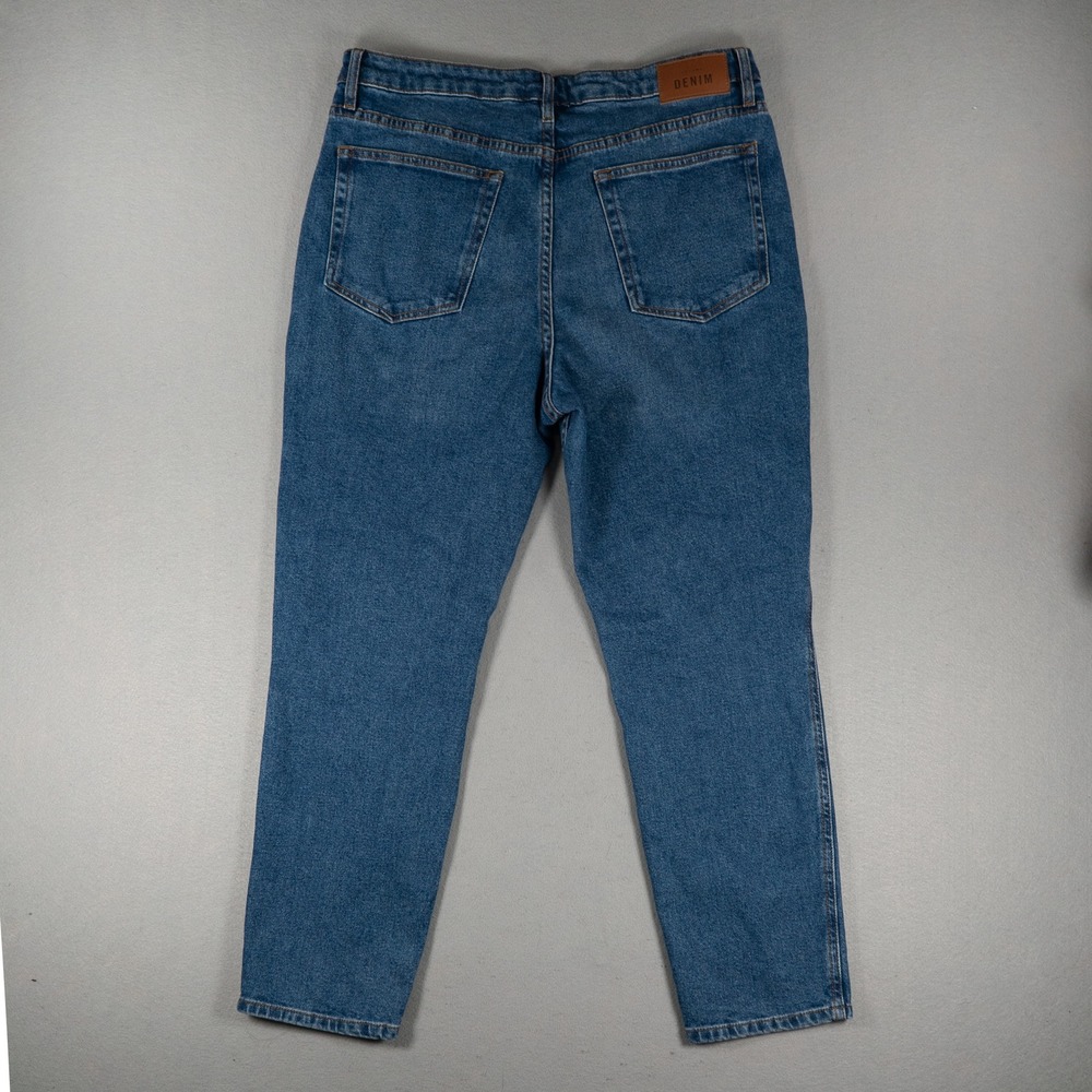 Sezane Womens Denim High Waisted Straight Leg Jeans Blue Size 42 FR/US 10 French image 9